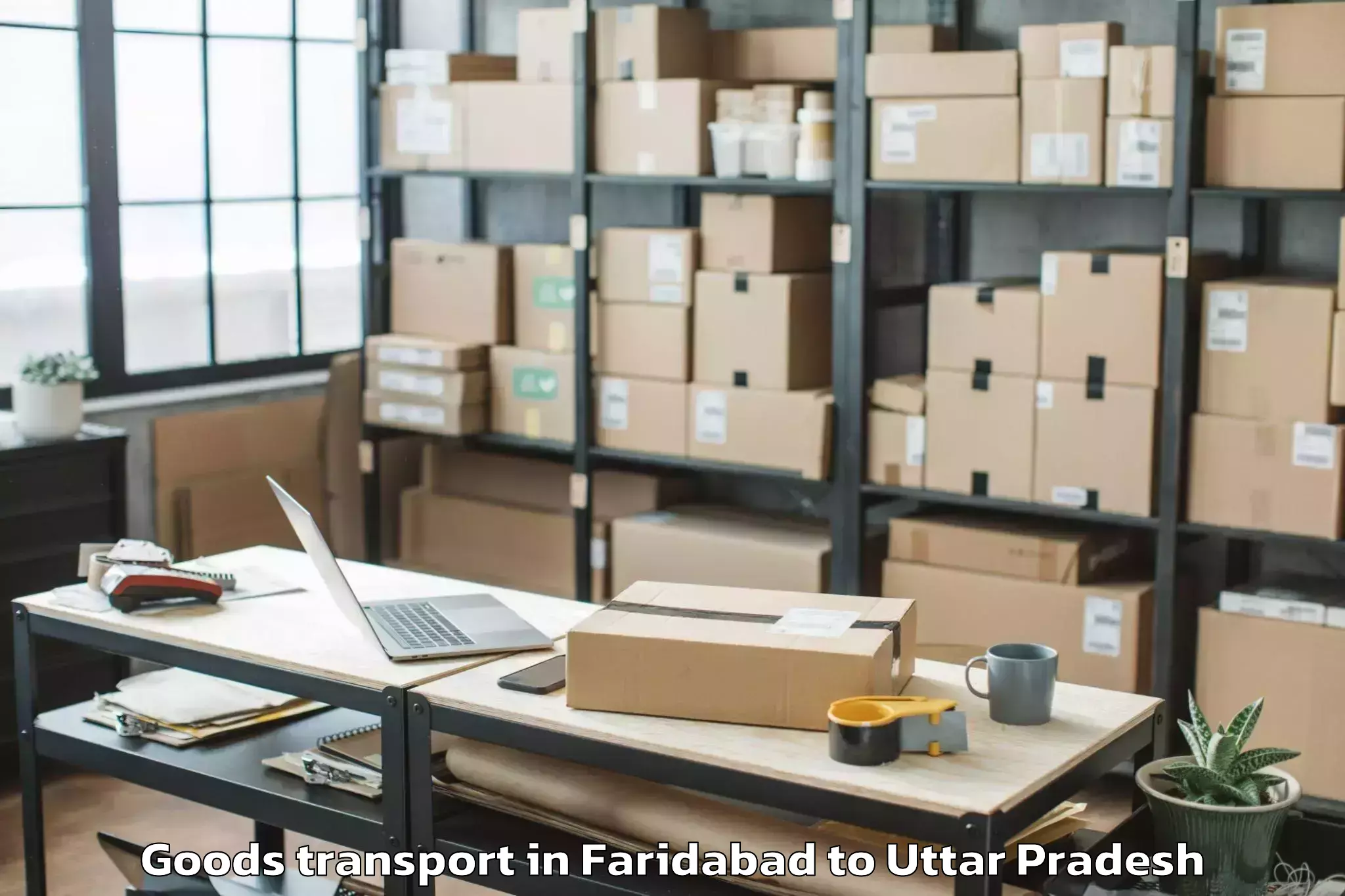 Trusted Faridabad to Karchhana Goods Transport